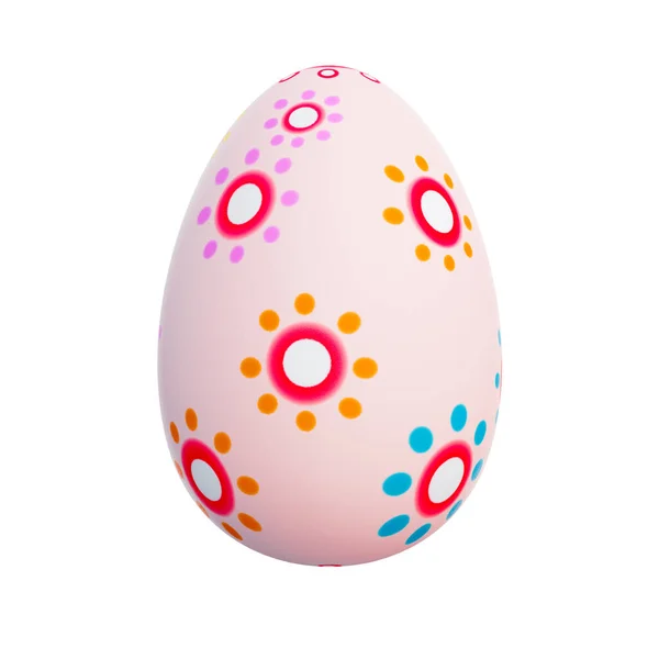 Colorful Easter Eggs White Background Easter Day Render — Stock Photo, Image