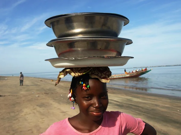 Sonrisa gambiana — Foto de Stock