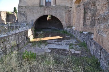 Roma, Palatine Hill 'deki eski Roma caddesi..