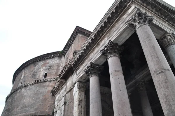 Antigo Templo Romano Panteão Roma Itália — Fotografia de Stock