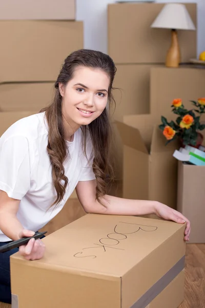 Casa en movimiento — Foto de Stock