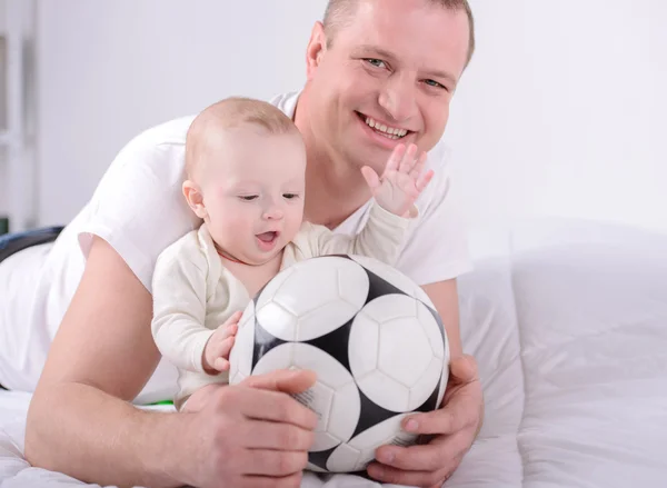 Baby and Dad — Stock Photo, Image