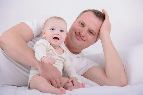 Baby and Dad — Stock Photo, Image