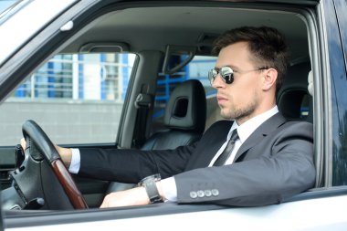 Arabadaki iş adamı