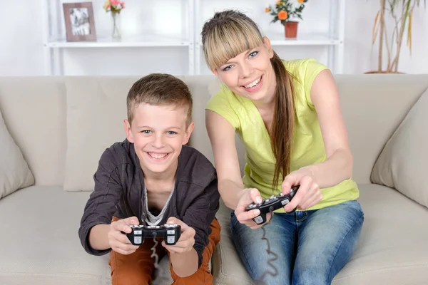 Mother And Son At Home — Stock Photo, Image