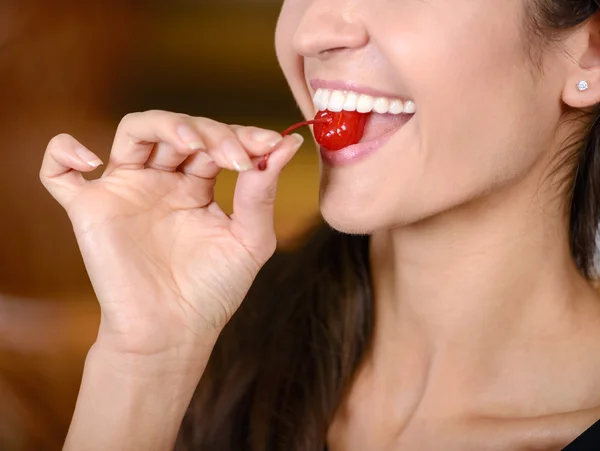 Woman in cafe — Stock Photo, Image