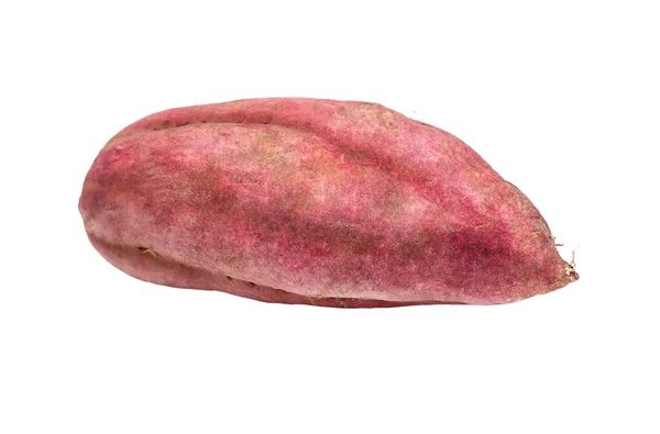 Red Sweet Potato Yam Isolated White Background — 스톡 사진