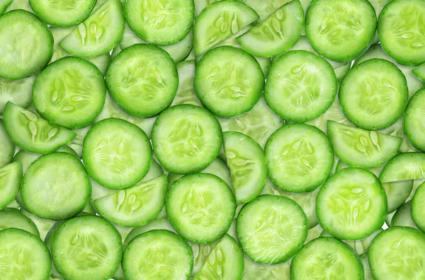 Sliced Cucumber Slices Useful Nature Background — Zdjęcie stockowe