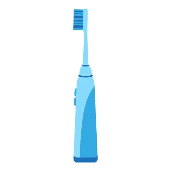 Vector Cartoon Blauwe Elektrische Tandenborstel Tandheelkundig Concept — Stockvector