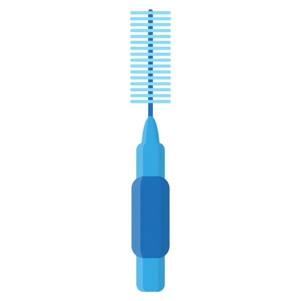 Vector Cartoon Interdentalbürste Oder Zahnseide Zum Reinigen Von Zahnspangen Zahnärztliches — Stockvektor