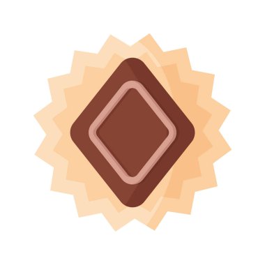 Sevgililer Günü ya da bayram için kremalı Rhombus çikolatası..