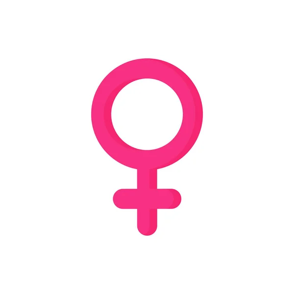 Symbole Genre Rose Femme Orientation Sexuelle — Image vectorielle