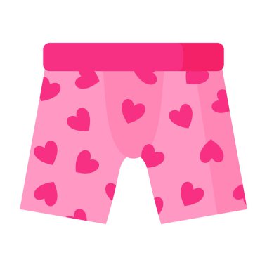 Kalpli Pembe Adamlar boksör donu. Moda konsepti. Vektör karikatürü izole edildi.