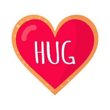 Sevgililer Günü ya da düğün için sarılı zencefilli kurabiye..