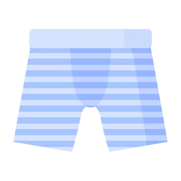 Blauwe Mannen Boxer Onderbroek Modeconcept Vector Cartoon Geïsoleerde Illustratie — Stockvector