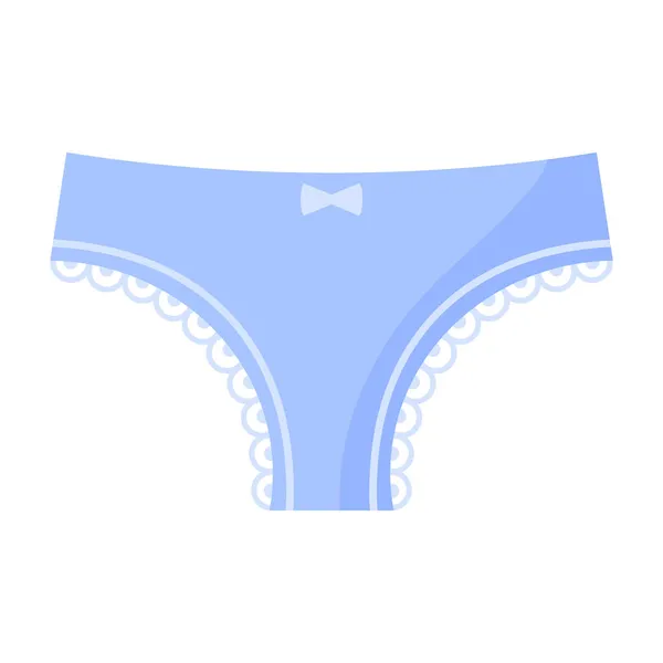 Vrouwen Blauw Lingerie Slipje Modeconcept Vector Cartoon Geïsoleerde Illustratie — Stockvector