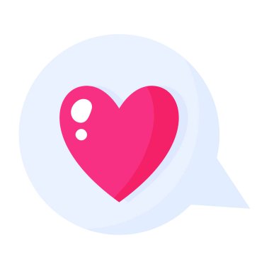 Yüreğinle konuş. Düğün ve sevgililer günü konsepti. Vektör karikatürü izole edildi.