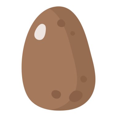 Vektör çizgi film taze patates sebzesi. Çevre gıda alışverişi.