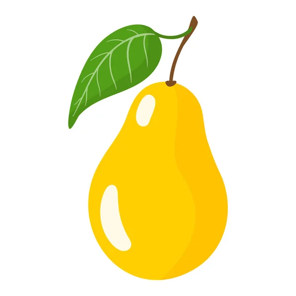 ベクトル漫画新鮮な梨の実 エコ食品のショッピング — ストックベクタ