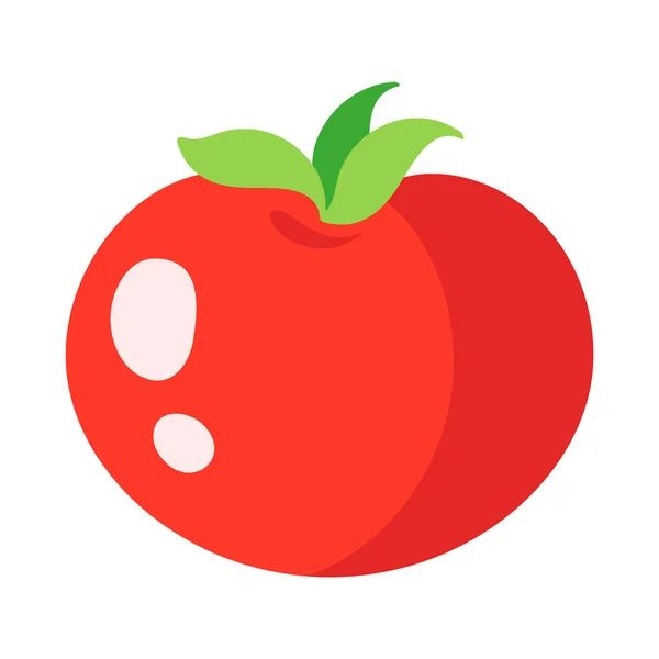Vector Cartoon Frisches Tomatengemüse Öko Lebensmittel Einkaufen — Stockvektor