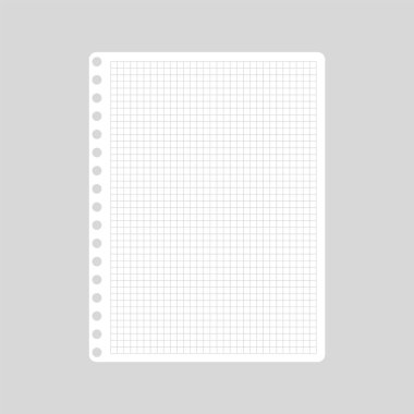 Vektör karikatür boş defter sayfaları. Okula geri dön.