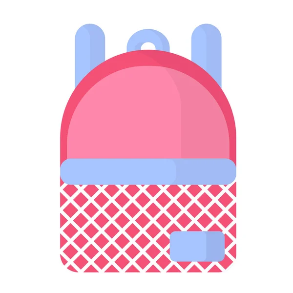病媒漫画粉色书包或背包 回学校去 — 图库矢量图片