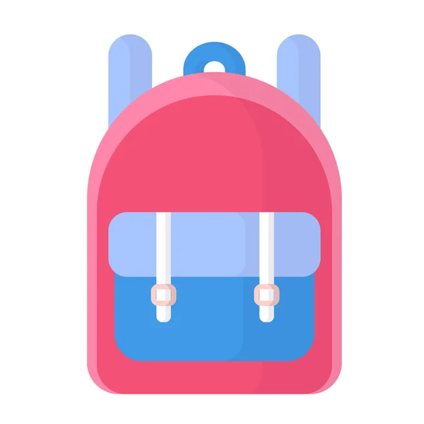 Mochila Vector Desenhos Animados Rosa Azul Escola Volta Escola —  Vetores de Stock