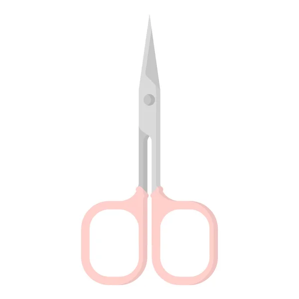 Wektorowe Różowe Nożyczki Manicure Wracamy Szkoły — Wektor stockowy