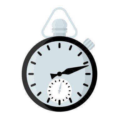 El kronometresi. 3x3 Basketbol Spor Ekipmanı. Yaz oyunları. Vektör karikatürü izole edildi.