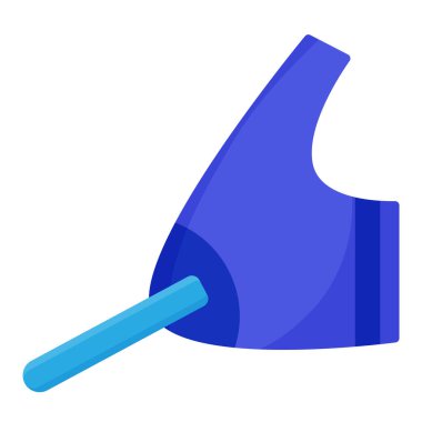 Mavi göğüs koruyucusu. Okçuluk spor aletleri. Yaz oyunları. Vektör karikatürü izole edildi.