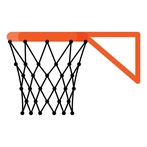 Basketball Basket Hoop Net Side 3X3 Basketball Sport Equipment Summer — Vetor de Stock
