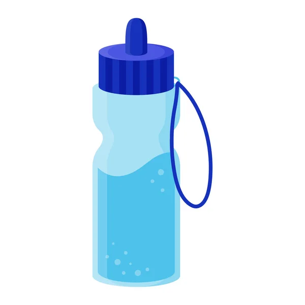 Sports Water Bottle 3X3 Basketball Sport Equipment Summer Games Vector — Archivo Imágenes Vectoriales