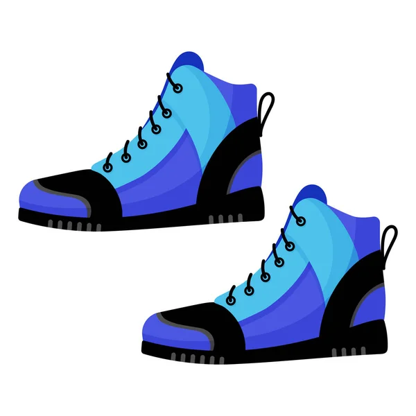 Spelersuniform Blauwe Sneakers 3X3 Basketbal Sportuitrusting Zomer Spelletjes Vector Cartoon — Stockvector