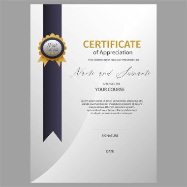 Değerlendirme şablonu çizimi sertifikası