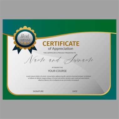 Değerlendirme şablonu çizimi sertifikası