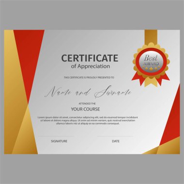 Değerlendirme şablonu çizimi sertifikası