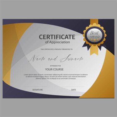 Değerlendirme şablonu çizimi sertifikası