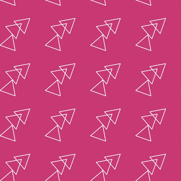 ベクトルシームレスピンクフクシア幾何学的なパターン 背景イラスト 布や紙の装飾デザイン オーナメント — ストックベクタ