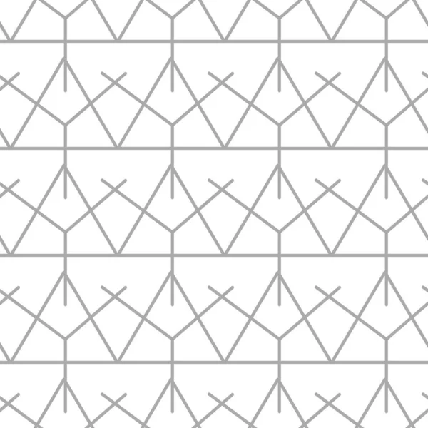 Vector Naadloos Patroon Wit Grijs Abstractie Geometrisch Achtergrond Illustratie Decoratief — Stockvector