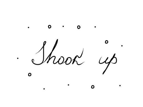 Shook Frase Scritta Mano Testo Calligrafico Moderno Parole Isolate Scritte — Vettoriale Stock