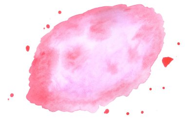 Suluboya pembe leke, sanat dekorasyonu, eskiz. illüstrasyon el çizimi 