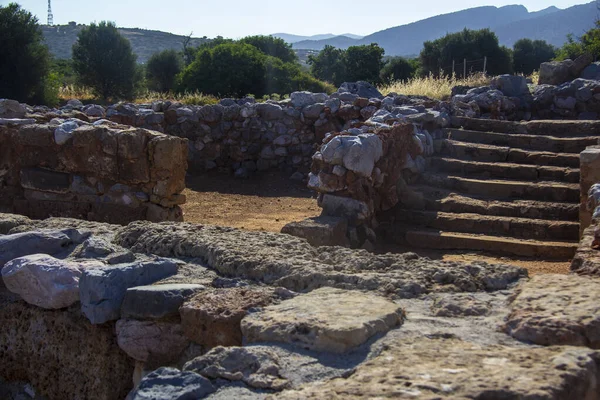 Steps East Side Minoan Palace Malia — Stock Photo, Image