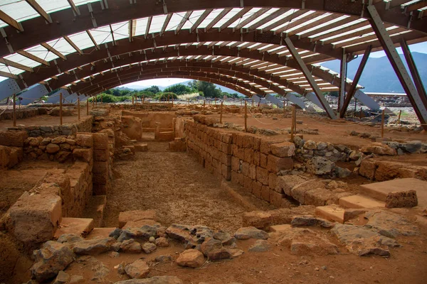 Paleis Van Malia Minoïsche Stad Hypostyle Crypt Kreta Griekenland — Stockfoto