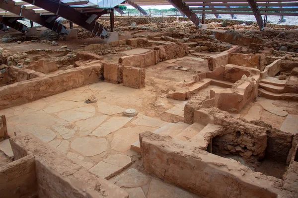 Remains Room Window Minoan Palace Palace Malia Island Crete — Stock Photo, Image