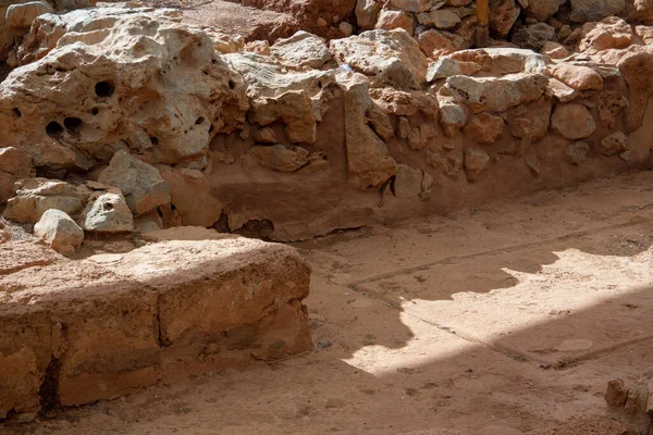 Minoan Palace Malia Crete Hypostyle Crypt Strange Underground Building Benches — Stock Photo, Image