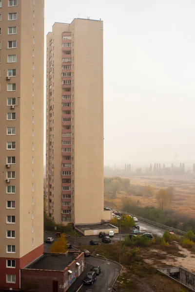 Two Residential Buildings Kyiv Troyeshchyna Area — Photo