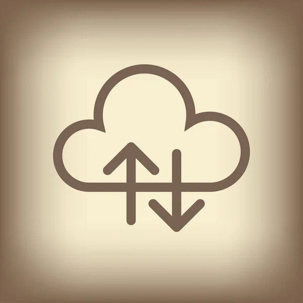 Cloud pictogram — Stockvector