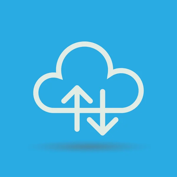 Icono de nube — Vector de stock