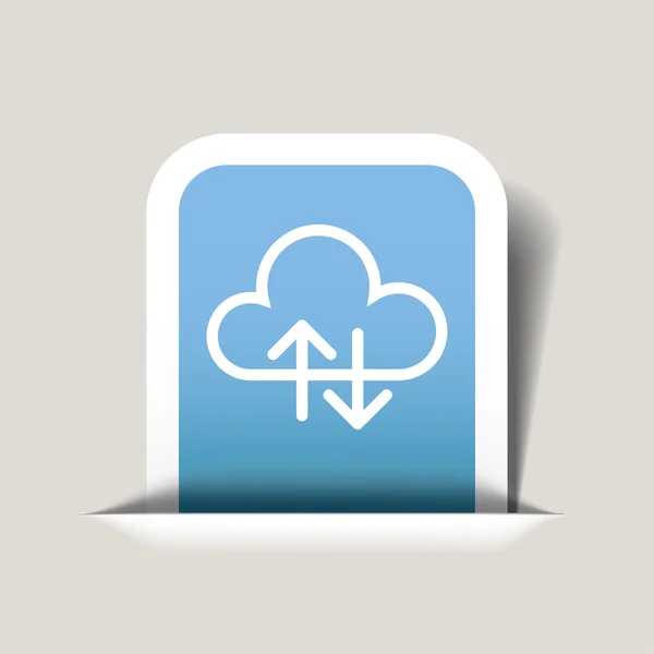 Cloud pictogram — Stockvector