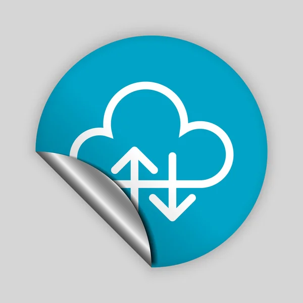 Icono de nube — Vector de stock